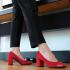 Pantofi office dama The Flexx din piele naturala Cordelia rosu